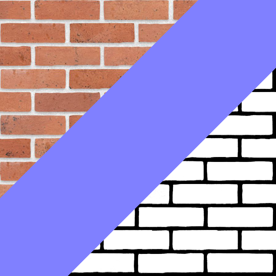 Textures used to achieve a Parallax Effect on a Brick Wall